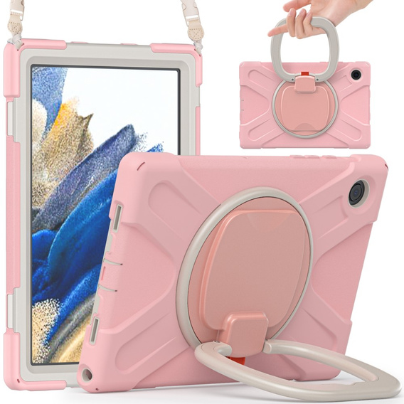 Gyerek tok Samsung Galaxy Tab A8 10.5 SM-X200 SM-X205, páncélozott, pánttal, kék