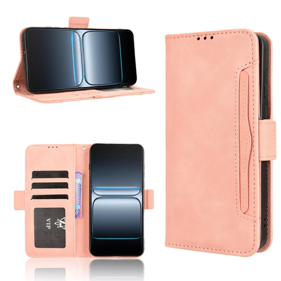 Pattintható tok a OnePlus Nord 5, Card Slot, rózsaszín