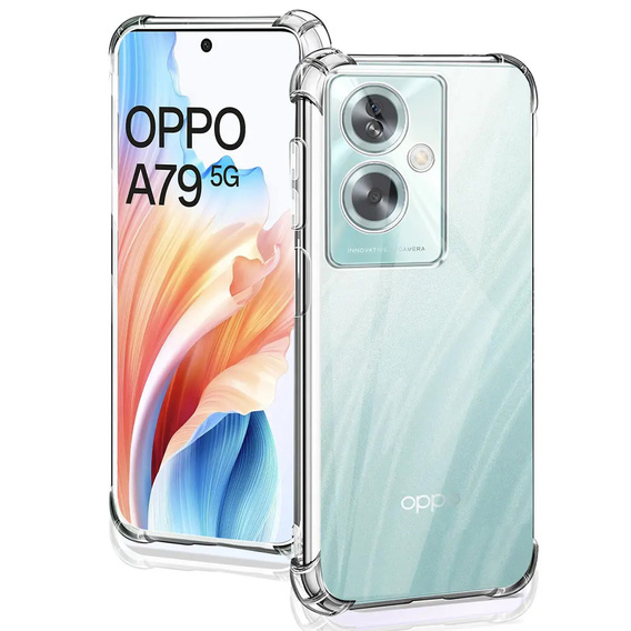 Telefontok a Oppo A79 5G, Dropproof, átlátszó