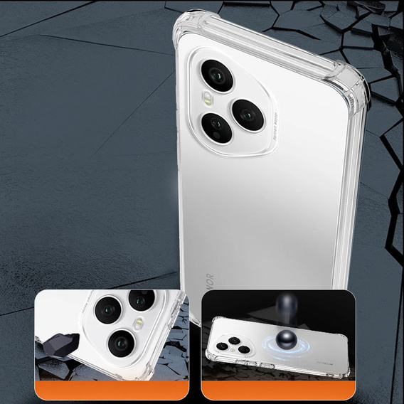 Telefontok a Honor 400 Pro 5G, Dropproof, átlátszó