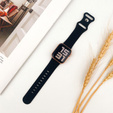 Szilikon szíj az Apple Watch 1/2/3/4/4/5/6/7/8/9/10/SE 38/40/41/42mm-es órájához.