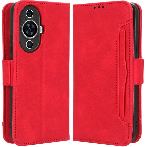 Pattintható tok a Huawei Nova 11 Pro, Card Slot, piros