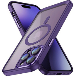 Tok iPhone 14 Pro Max, ERBORD Impact Guard, MagSafe, sötétlila