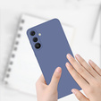 Telefontok a Samsung Galaxy A36 5G, Silicone Lite, sötétkék