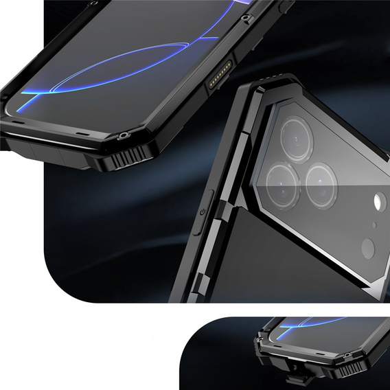 R-JUST páncélozott tok állvánnyal iPhone 17 Pro-hoz