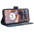 Pattintható tok a Motorola Moto G86 5G, Card Slot, sötétkék