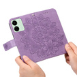 Pattintható tok a Xiaomi Redmi 13C / Poco C65, Mandala Flower, lila