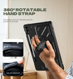 Dexnor 360° tok pánttal és tolltartóval Samsung Galaxy Tab S9 FE+ készülékhez