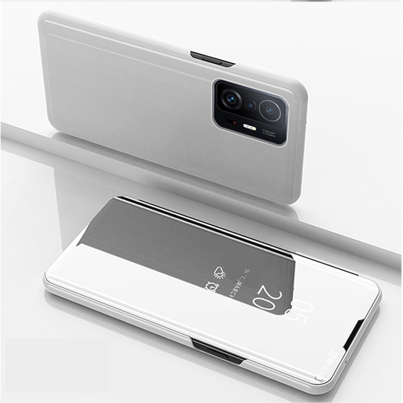 Telefontok a Xiaomi 11T / 11T Pro, Clear View, ezüst