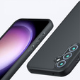 Tok Samsung Galaxy A35 5G, Fusion Hybrid, kameravédelemmel, átlátszó / fekete