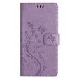 Pattintható tok a Samsung Galaxy A14 4G/5G, Mandala Flower, lila
