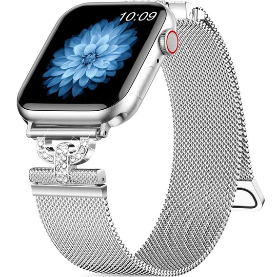Bransoleta Milanese do Apple Watch 1/2/3/4/5/6/7/8/SE (38/40/41 MM) - Black