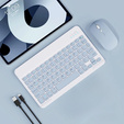 Tok + billentyűzet Apple iPad Pro 11" 5 gen. 2024, Leather Pen Slot TouchPad, fekete