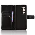 Pattintható tok a Oppo Reno 12 Pro, Crazy Horse Wallet, fekete