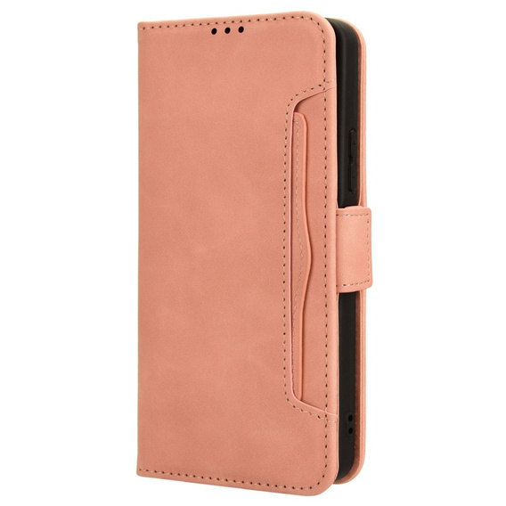 Pattintható tok a Xiaomi Redmi A3, Card Slot, rózsaszín