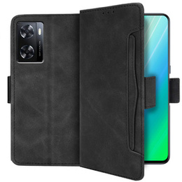 Pattintható tok a Oppo A57s, Card Slot, fekete