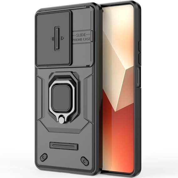 Telefontok a Xiaomi Redmi Note 13 5G, KickStand Camera Lens, fekete