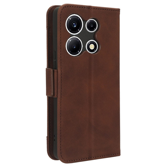 Pattintható tok a Infinix Note 30 VIP, Card Slot, barna