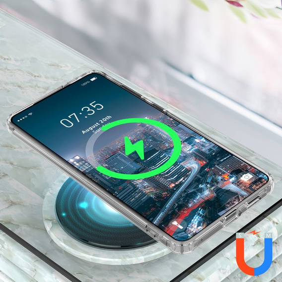 Tok a Samsung Galaxy S25 Edge, Fusion Hybrid, MagSafe-hoz, átlátszó