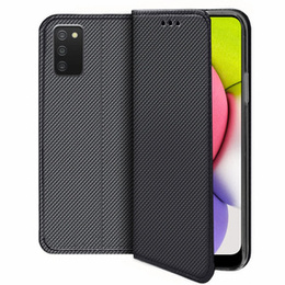 Pattintható tok a Samsung Galaxy A03s, Wallet Smart Magnet, kék