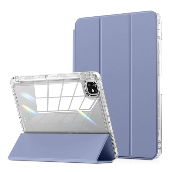 Tok iPad Pro 11" 2024 (5 gen.), Smartcase Hybrid, tolltartó résszel, lila