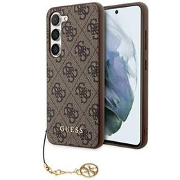 GUESS Telefontok a Samsung Galaxy A55, 4G Charms Collection Hardcase, barna