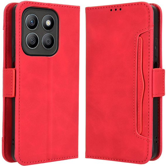 Pattintható tok a Motorola Moto G86 5G, Card Slot, piros