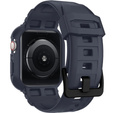 Spigen tok és szíj az Apple Watch 4/5/6/7/8/9/SE 44/45 mm-es modellekhez, Rugged Armor Pro charcoal grey