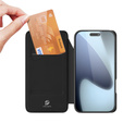 Dux Ducis tok iPhone 17 Pro Max, Skin Pro, pánttal, kártyafoglalattal, fekete