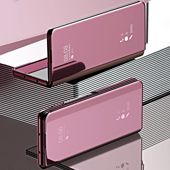 Telefontok a Samsung Galaxy Z Fold3 5G, Clear View, rózsaszín rose gold