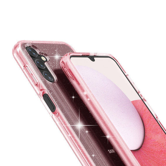 Telefontok a Samsung Galaxy A14 4G/5G, Glittery Powder, rózsaszín