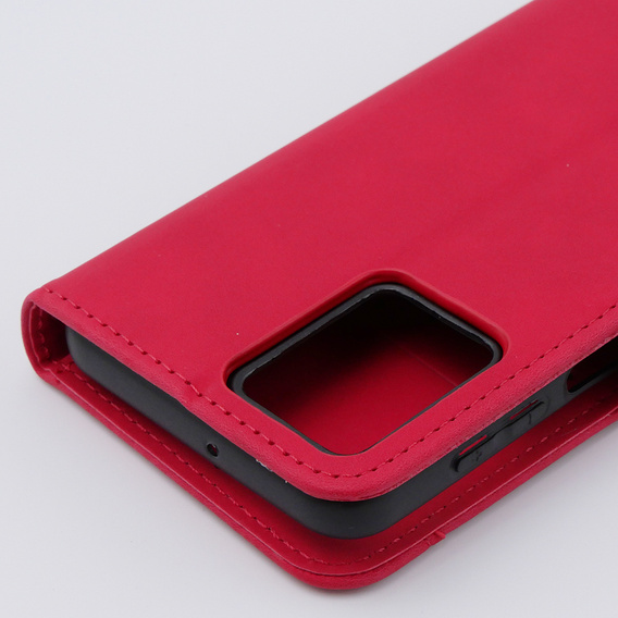 Pattintható tok a Motorola Moto G54 5G, Card Slot, piros