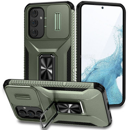 Páncélozott tok Samsung Galaxy A54 5G, páncélozott Slide Ring, zöld