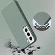 Telefontok a Samsung Galaxy S22 5G, Silicone Lite, sötétzöld