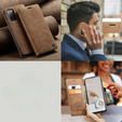 CASEME tok Samsung Galaxy S20 FE, Leather Wallet Case, barna