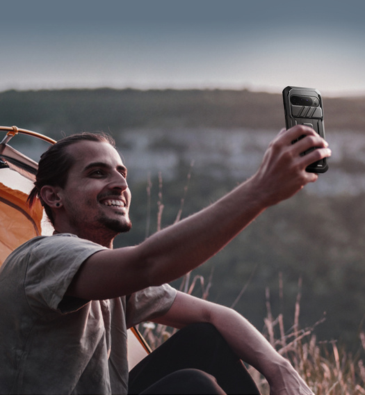 Páncélozott tok a Google Pixel 9 Pro XL, Dexnor Full Body (Two Frames), fekete