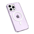 Telefontok a iPhone 14 Pro, Dropproof MagSafe Glitter, lila