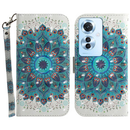 Pattintható tok a Oppo Reno 11F 5G, Wallet, Mandala Flower