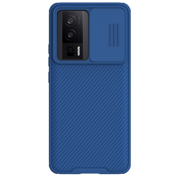 Tok Poco F5 Pro, páncélozott Nillkin, CamShield Pro, kék