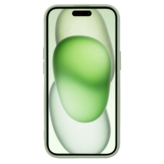 Telefontok a iPhone 15 Plus, Silicone Lite, zöld