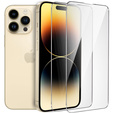 2x edzett üveg a iPhone 14 Pro Max, ERBORD 9H Hard Glass a képernyőn