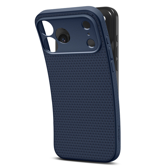 Spigen Liquid Air tok iPhone 17 Pro készülékhez, tengerészkék