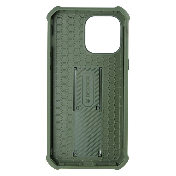 Páncélozott tok a iPhone 14 Pro Max, Dexnor Full Body, zöld