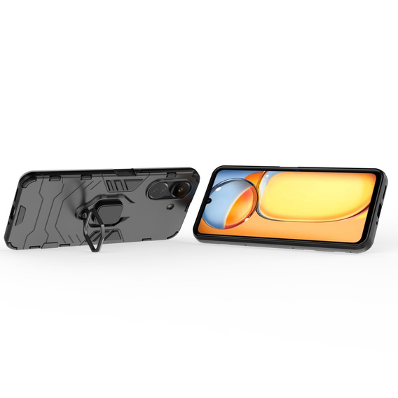 Telefontok a Xiaomi Redmi 13C / Poco C65, Kickstand Ring, fekete
