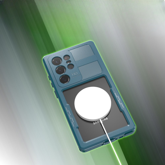 IP68 vízálló tok a Samsung Galaxy S23 Ultra, zöld