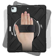 Páncélozott tok Apple iPad Pro 13" 7 gen. 2024 (A2925 iPad Pro 12.9 1, védő 360, hely a tollnak, fekete