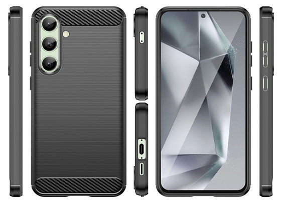 Telefontok a Samsung Galaxy S24 FE, Carbon, fekete