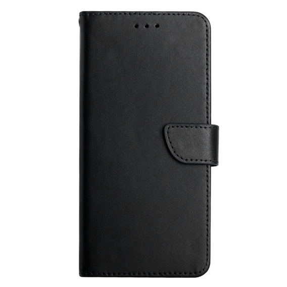Pattintható tok a Samsung Galaxy A35 5G, Split Leather Wallet, fekete