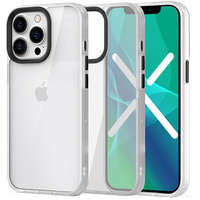 Telefontok a iPhone 13 Pro, ERBORD Hybrid Case, fehér