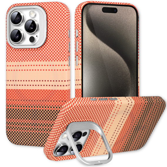 Tok iPhone 15 Pro Max készülékhez, Frame Kickstand, MagSafe, Sunset Orange